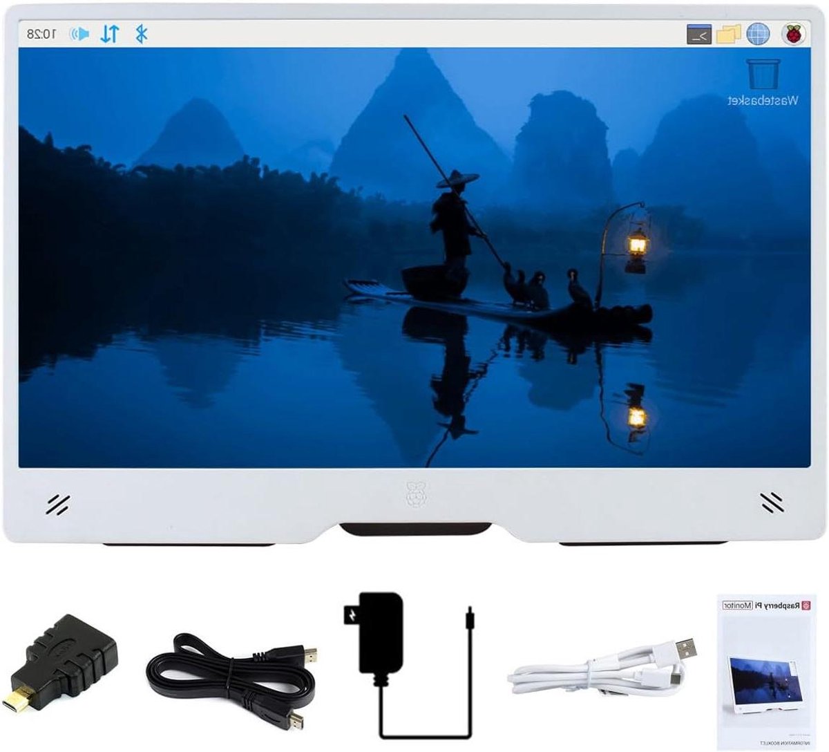 Raspberry Pi Monitor Kit - 15.6 inch Scherm - Projecten Uitbreiden - Full HD IPS Display - 15.6 inch - Zwart