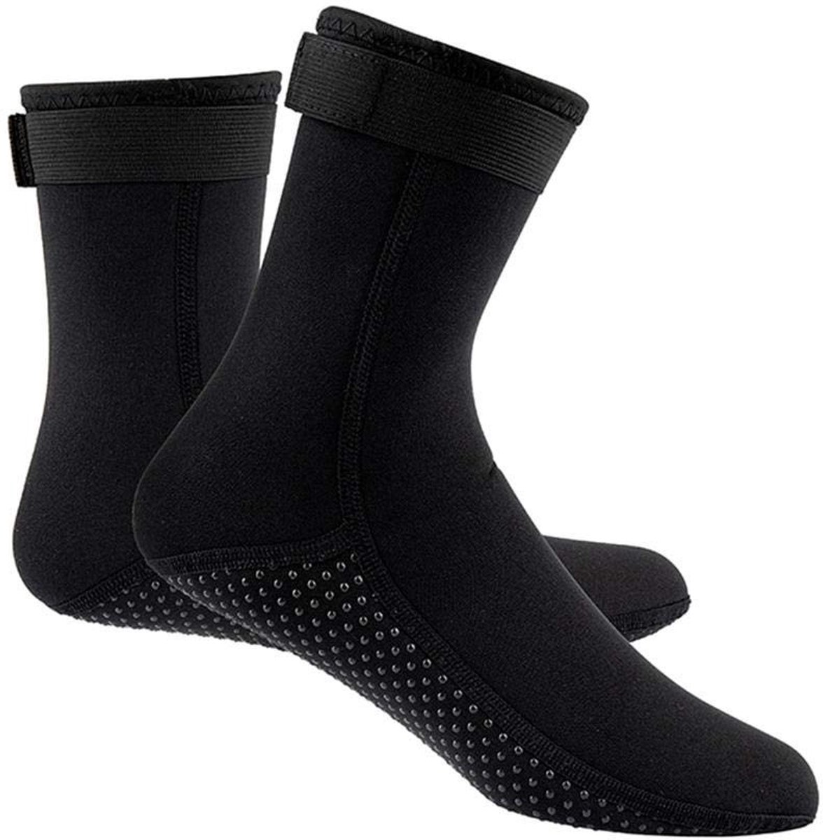 Allecto - Water Sokken - Neopreen Sokken - Anti Slip - Zwart - Duik Sokken - Geschikt voor Strand en Voetbal - Maat XS tot XXL