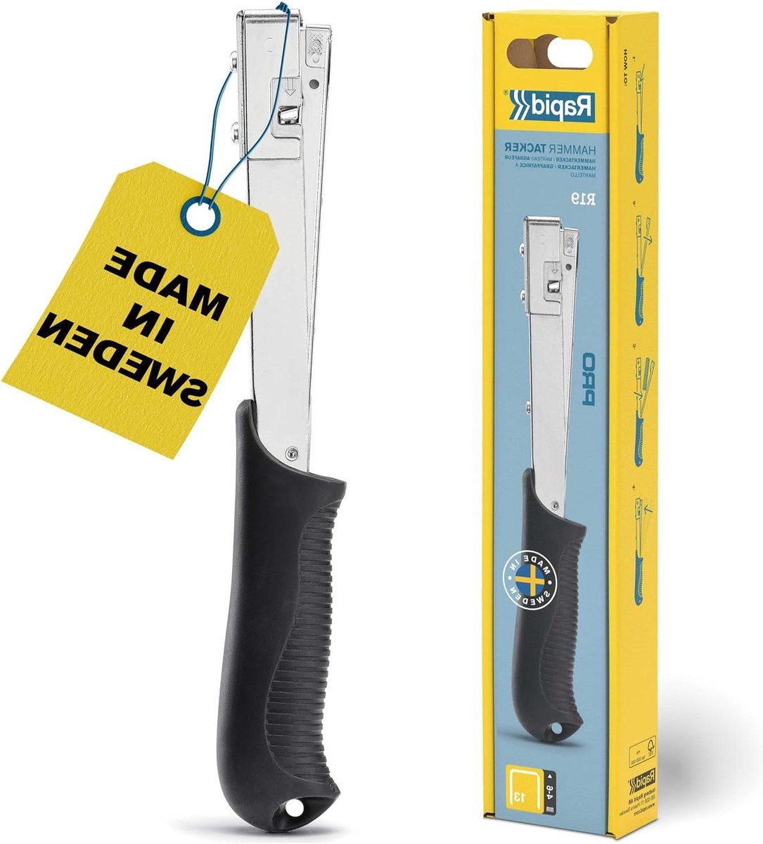 Hamertacker R19 - Nietpistool Tacker - Materiaal Bevestigen - Lichtgewicht Compact Ontwerp - 4-6mm - Metaal
