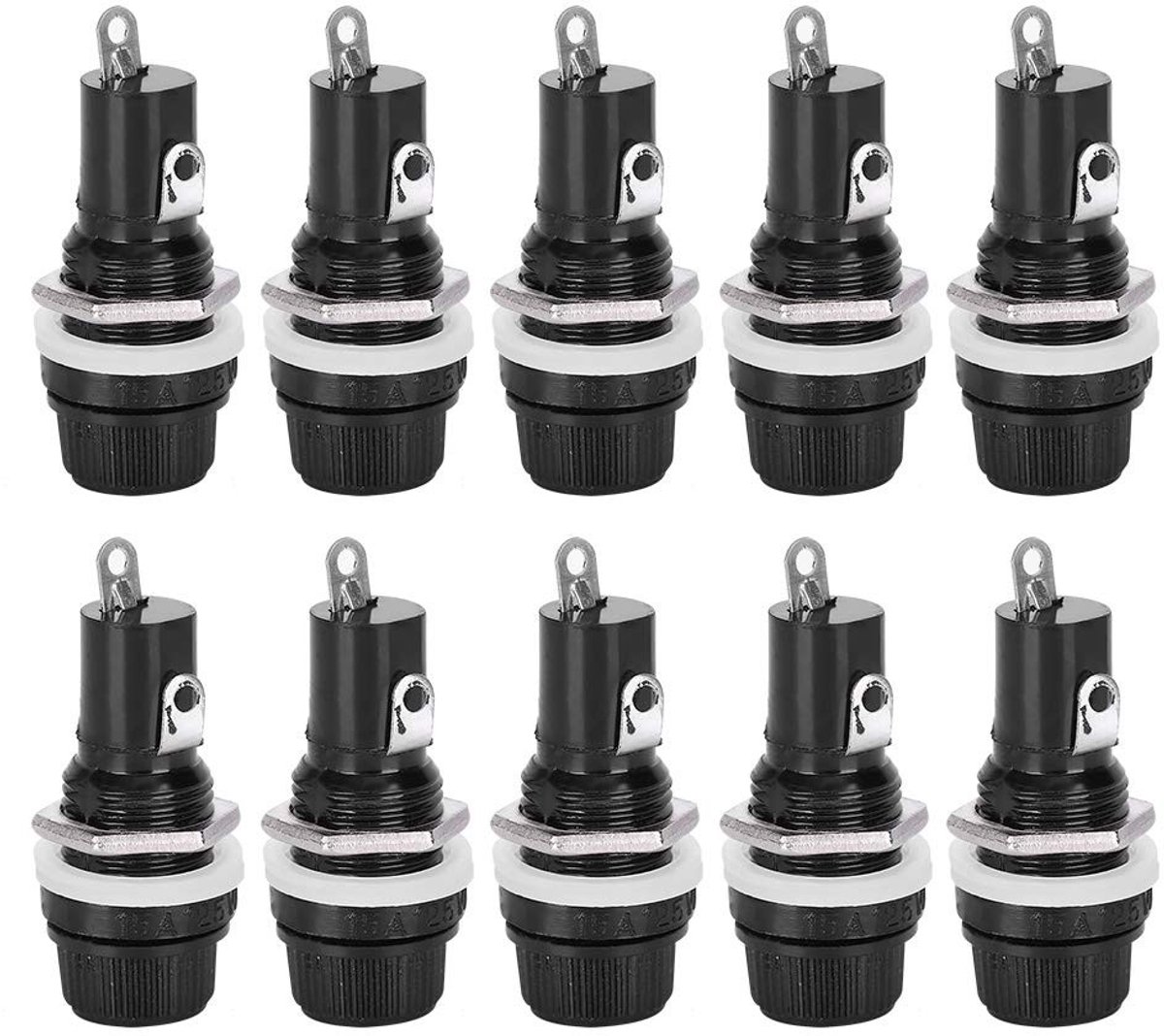 Dailygoody - Paneelmontage Zekeringhouder - 5x20mm Zekeringen