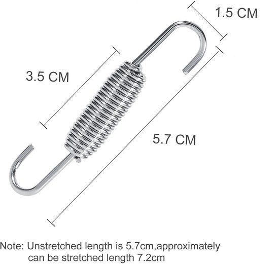 Dailygoody - TKSE RVS Uitlaatveer met Swivel Haak voor Motoren - Duurzaam en Praktisch — afbeelding 5
