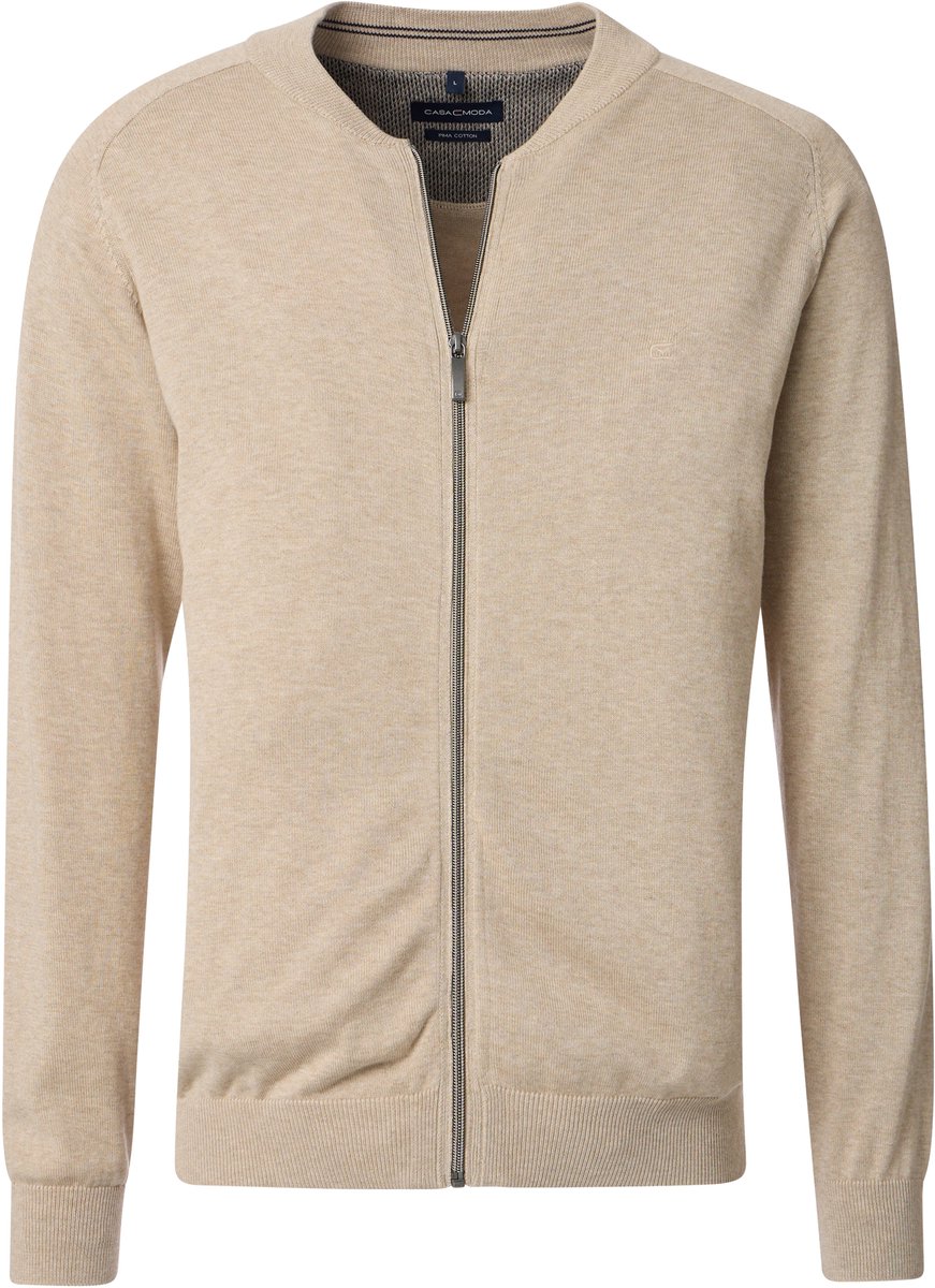 CASAMODA Vest Zip Beige - Maat 5XL - Heren