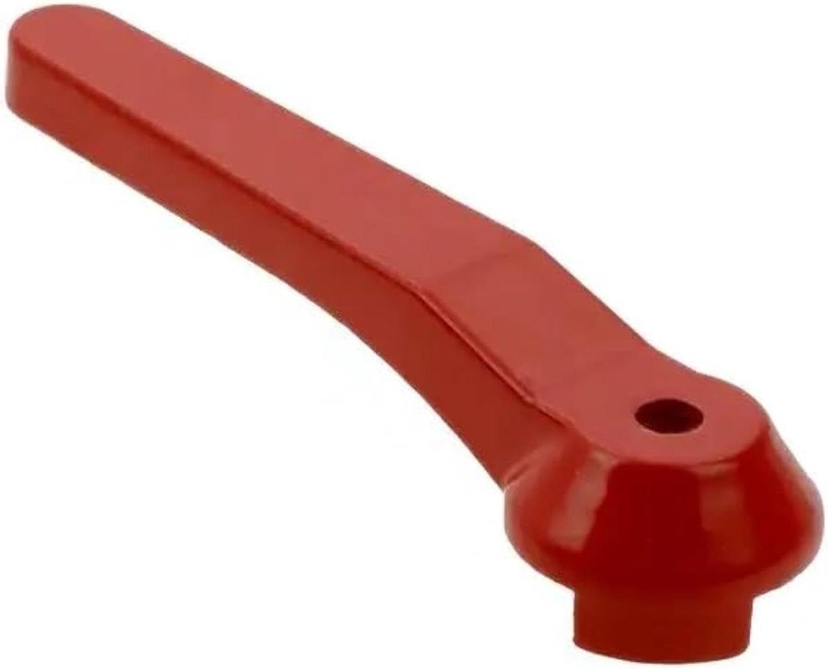Kogelkraan Hendel - Afsluiter Kraan - Leiding Afsluiten - Aluminium Constructie - 3/4 inch - Rood
