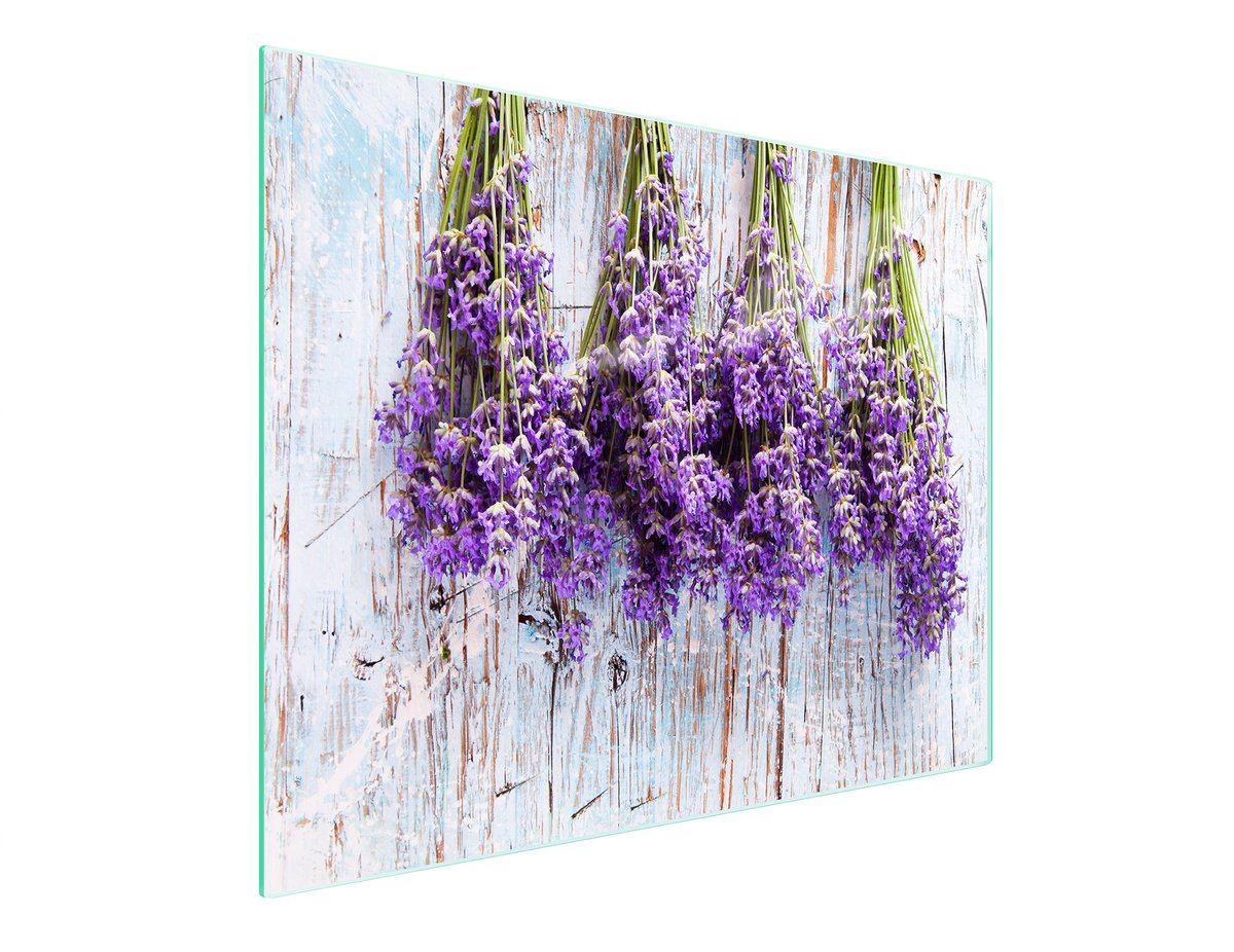 TMK ArtDeko - Snijplank - 52x30 cm - Geharde Glas - Lawenda