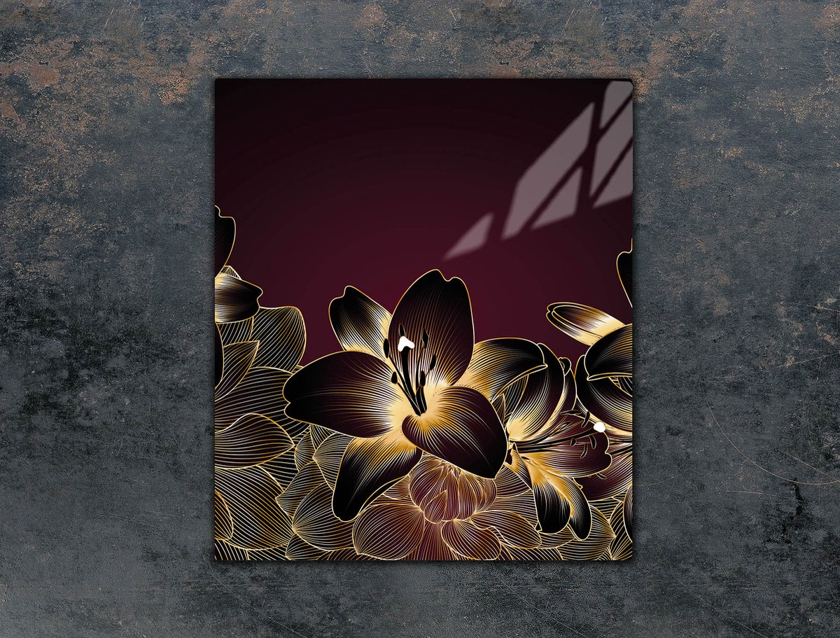 TMK ArtDeko - Snijplank - Orchidea - 45x52 cm - Glas