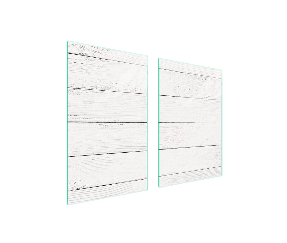 TMK ArtDeko Serie - Glazen Beschermer - 65x52 cm - Elegant Hout Design