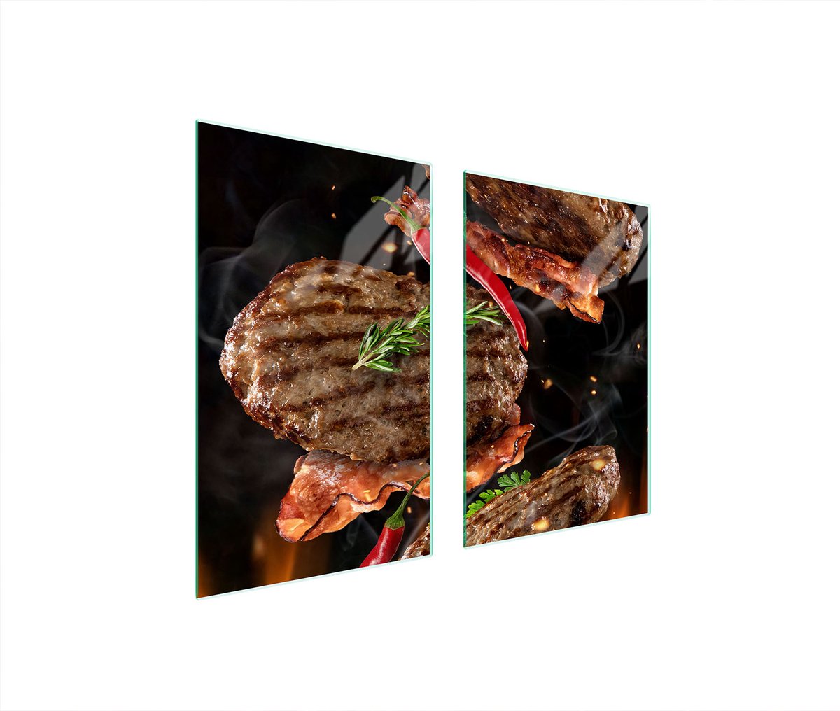 TMK ArtDeko - Glasplaat Bescherming - 65x52 cm - Snijplank - Hittebestendig