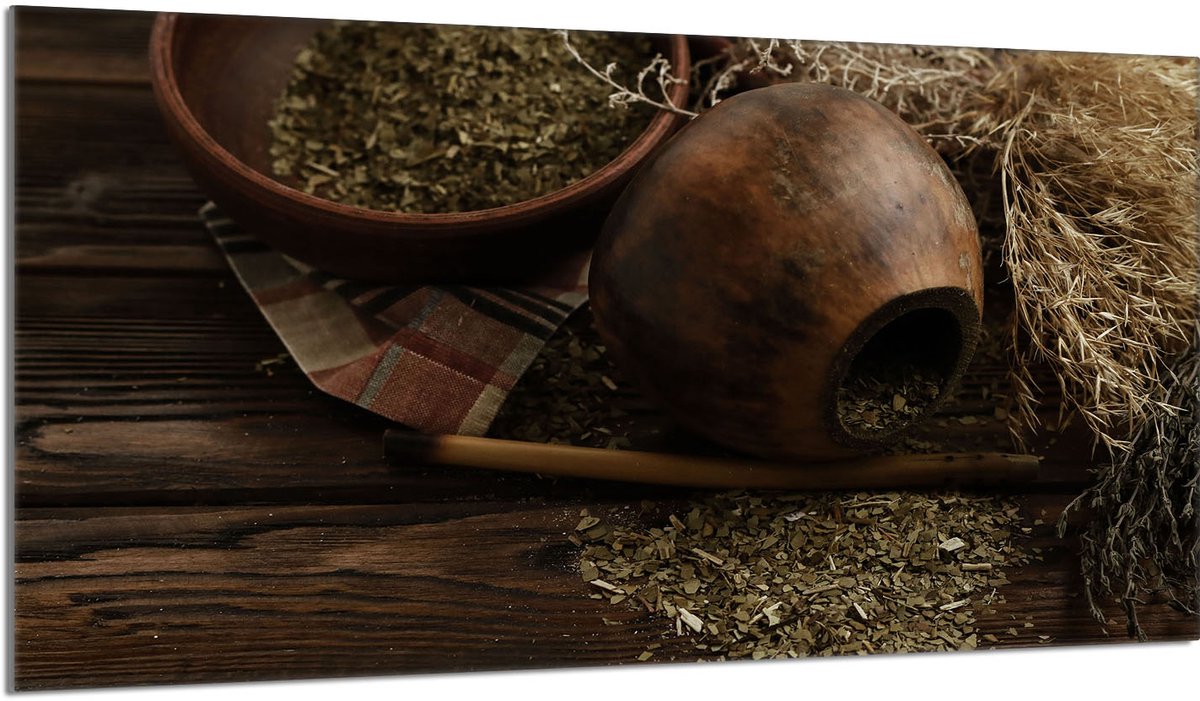 TMK ArtDeko Yerba - Snijplank - Beschermplaat - Glas - 90x52 cm