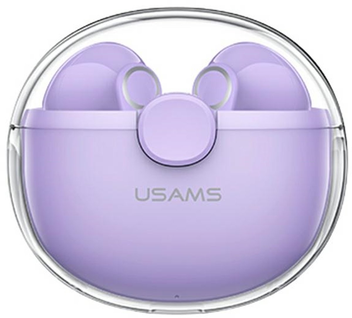 USAMS Bluetooth 5.1 TWS BU-serie draadloze hoofdtelefoon paars/paars BHUBU02