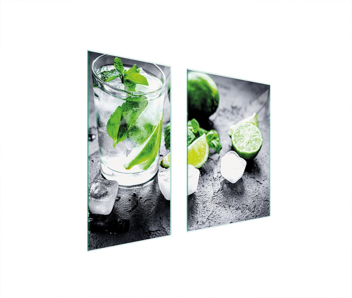 TMK ArtDeko - Snijplank - Beschermende Glazen Plaat - 75x52 cm - Limoen