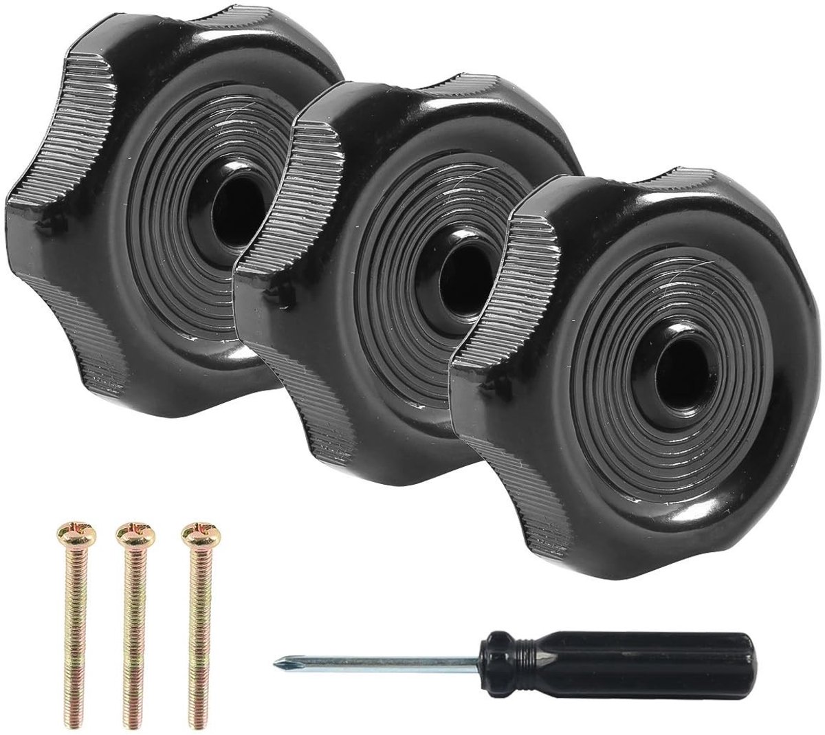 Allecto - Pieces RV Designer H713 Raamknop - Zwart - Voor Campertenten en Motorhomes