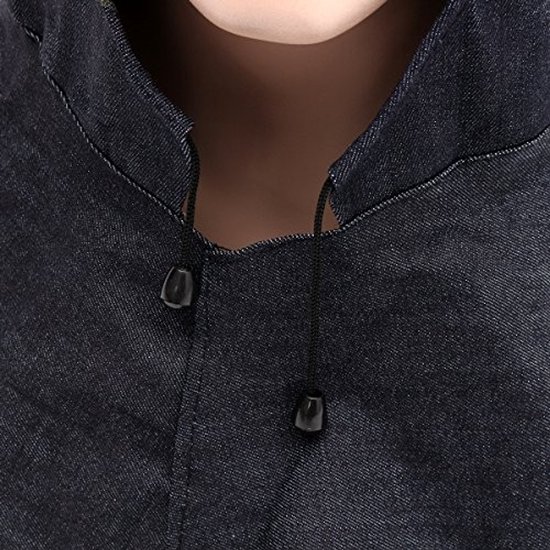 Allecto - Lassen Hood Sjaal - Vlam Retardant - Comfortabele Pasvorm - Zwart - Beschermende Hood - Ideaal voor Lassers - Denim Stof van Allecto — afbeelding 5