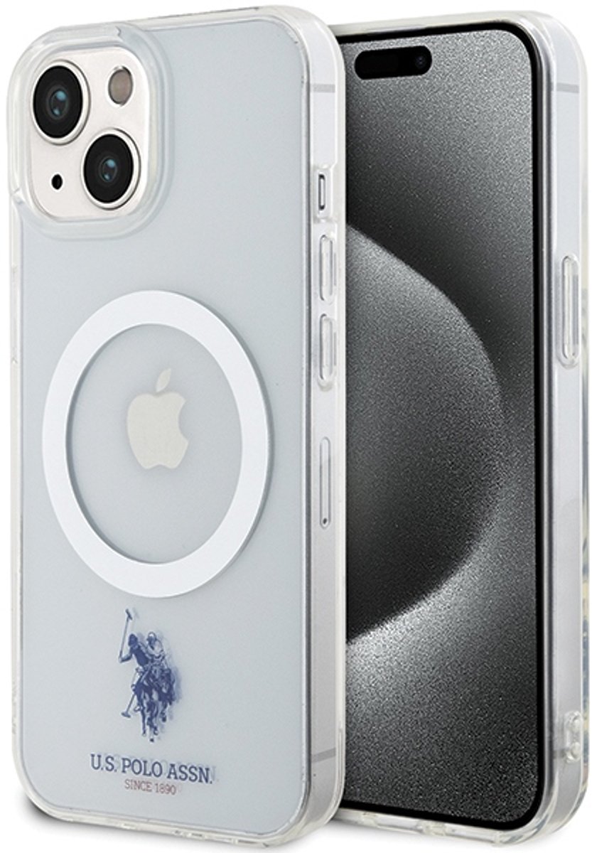 U.S. Polo Assn. MagSafe - Transparante iPhone 15 Hoes - Moderne Stijl - Premium Bescherming