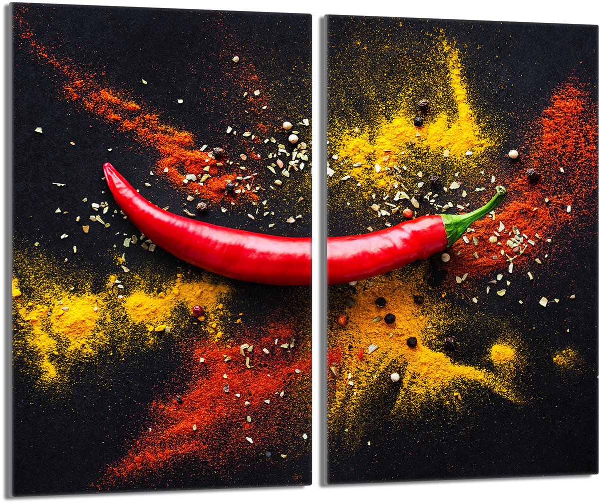 TMK ArtDeko - Snijplank - Chilli - Szkło Hartowane - 52x30cm
