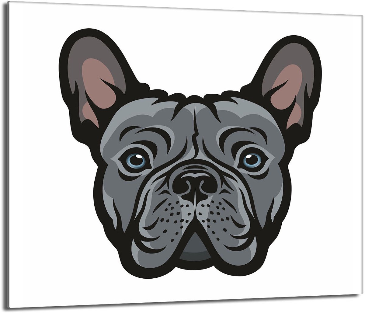 TMK ArtDeko - Snijplank - Glas - 60x52cm - Hond Motief