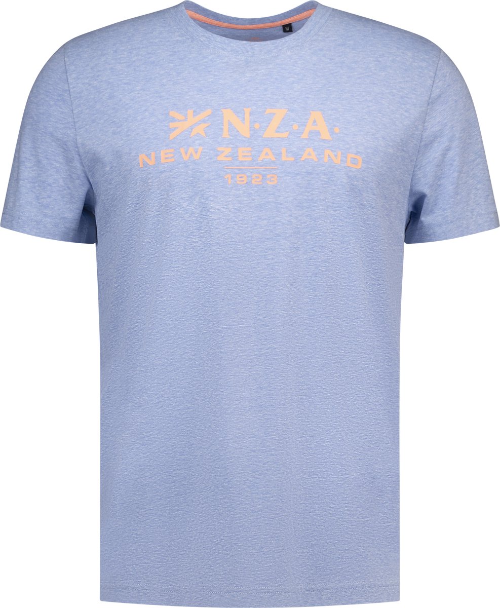 NZA - Heren Shirt - 26DN720 - 2628 Tropical Blue Melange