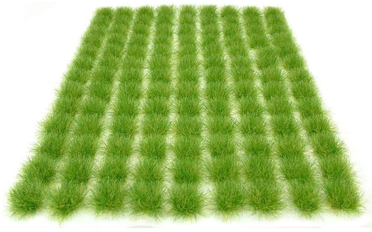 Allecto - 98 Stuks Statische Gras Tuft - Zelfklevend Kunstgras voor Modelspoor - Rood Bruin en Groen - Perfect voor Terrain Modellering - Geschikt ...
