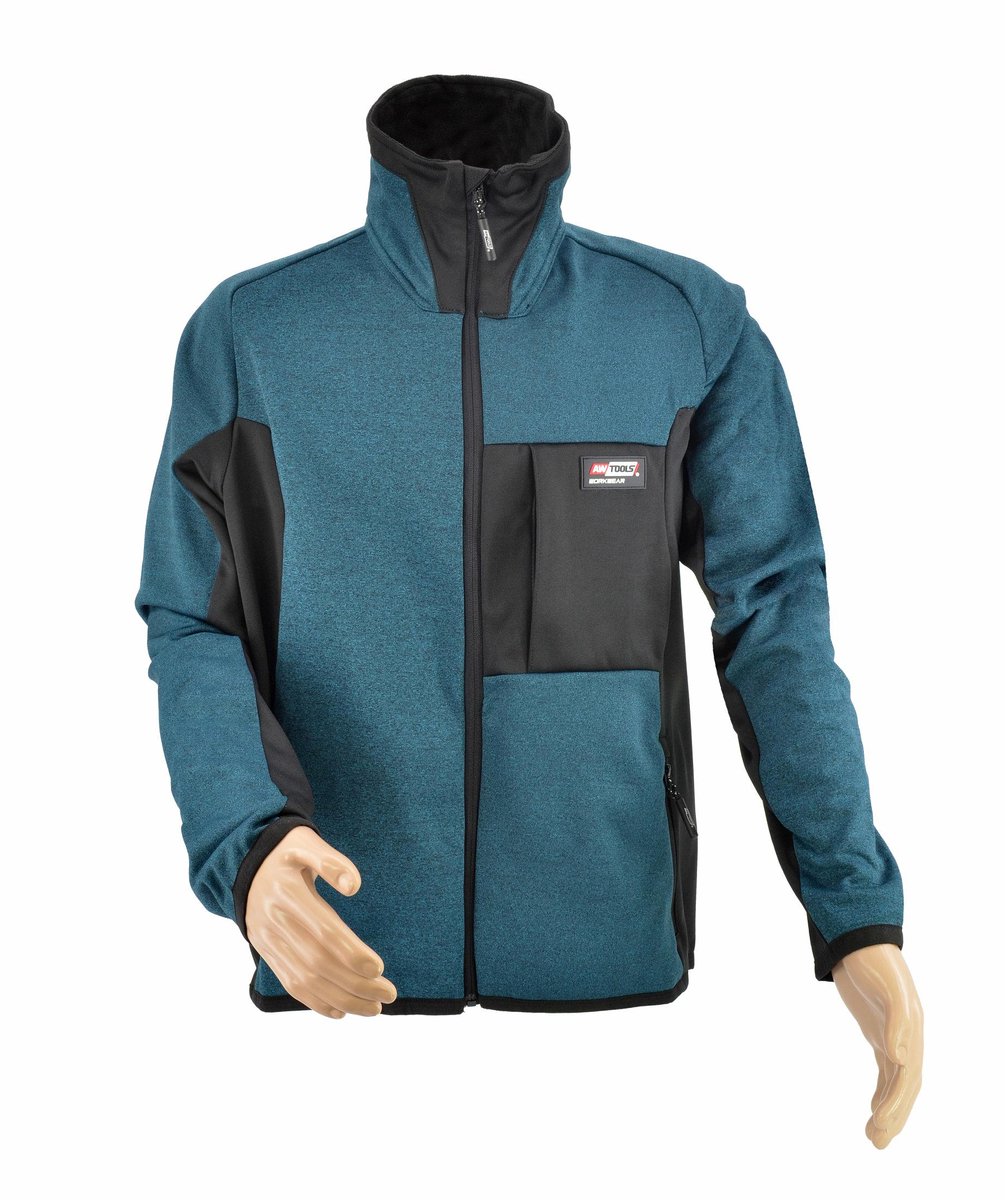 Awtools T5 Serie - Fleece Trui - M - Petrol - Windbescherming