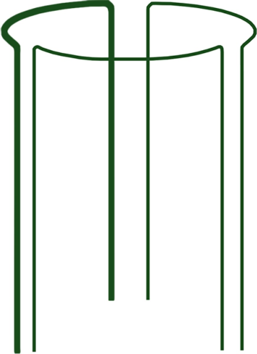 Bradas - Plantensteun - 1/3 Ring 40x115cm - Modulaire Constructie - Groen PVC