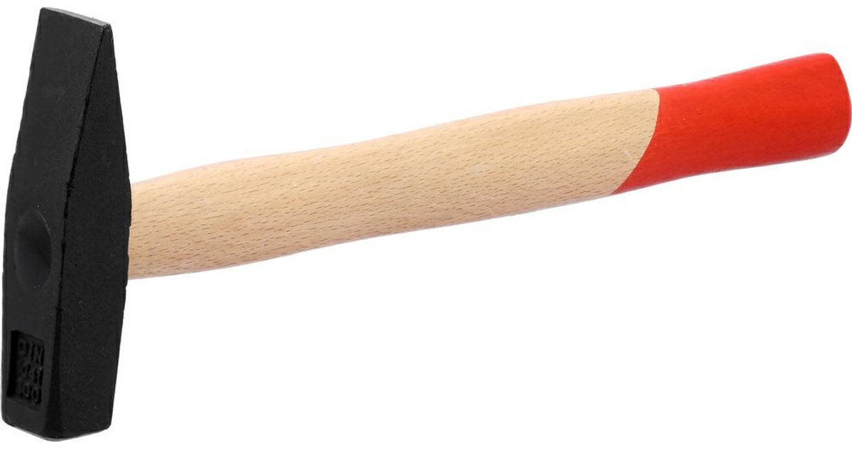 Vorel - Młotek Ślusarski - Staal - Houten Handgreep - 300g