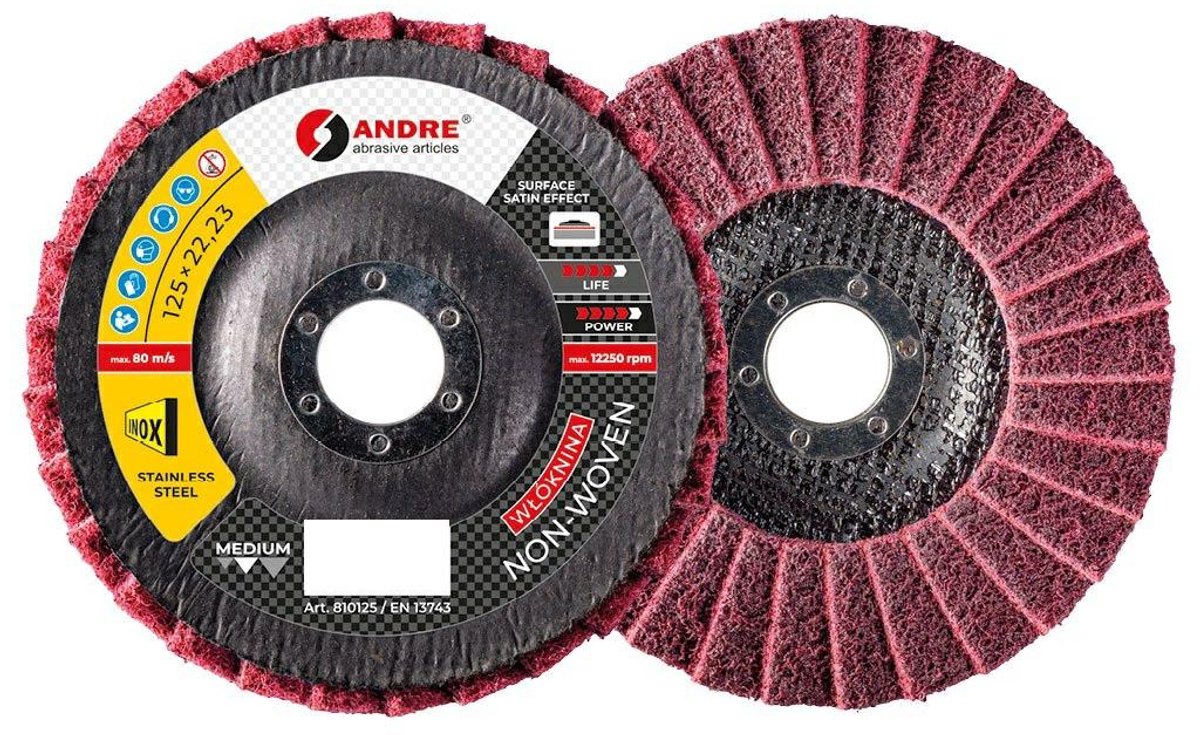 Andre Master-Line - Schuurschijf - Zeer Fijne Vezellaminaat - 127mm