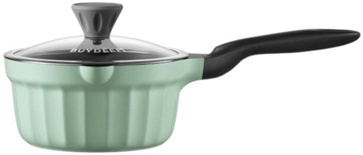 BUYDEEM CP141 - Emaliowany Rondel - 1,8L - Cozy Greenish