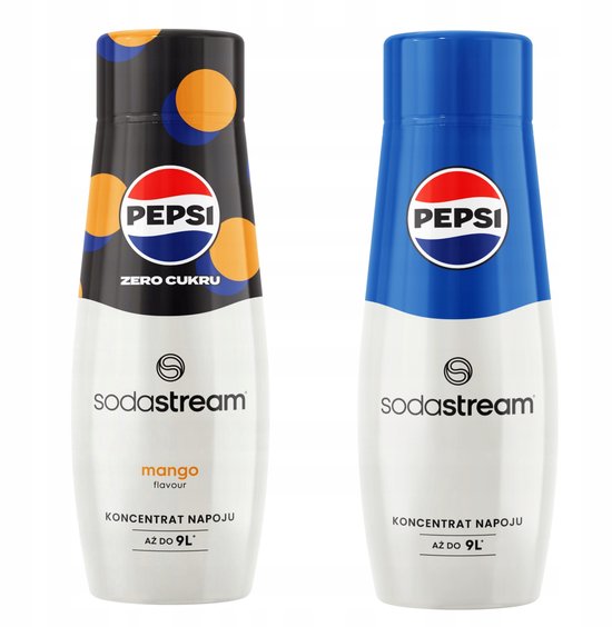 Sodastream Pepsi MAX Mango + Pepsi - Frisdranksiroop - Tropisch Mango - Klassieke Smaak