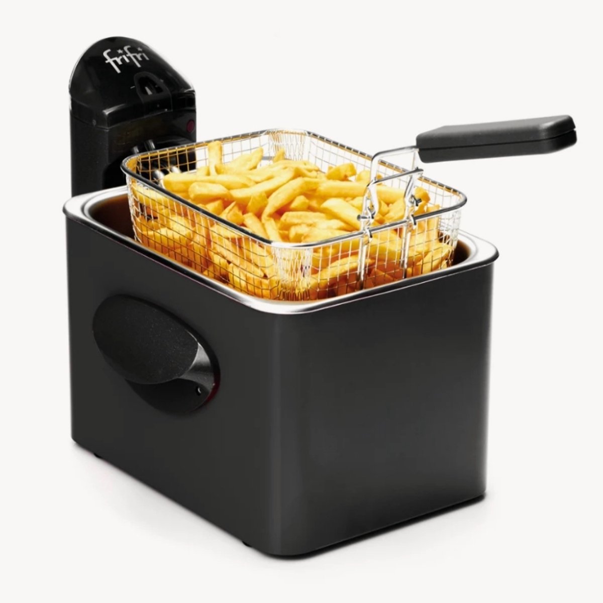 Bol.com Frifri Expert F1905A Frituurpan 3.5L | 3200W | Koude Zone Technologie | RVS Kuip | Voor max 1 kg Friet | Antraciet | 10 ... aanbieding