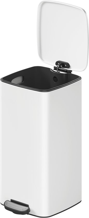 SONGMICS - Prullenbak - Pedaalemmer - Prullenbak voor Keuken - 30 Liter Tretprullenbak - Met Binnenemmer en Softclose