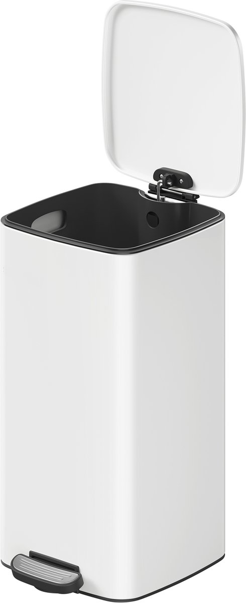 SONGMICS - Prullenbak - Pedaalemmer - Prullenbak voor Keuken - 30 Liter Tretprullenbak - Met Binnenemmer en Softclose