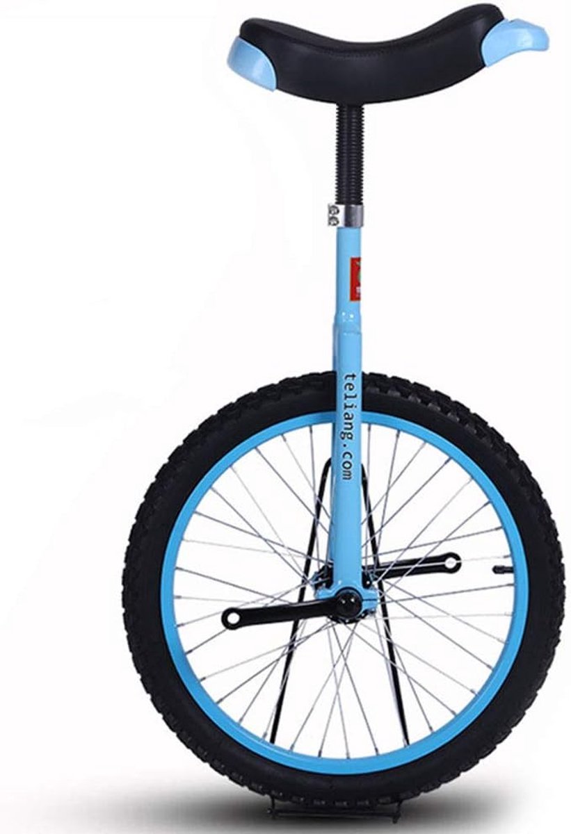 Eenwieler voor Kinderen Balansfiets Oefenen Fitness Buiten Extra Dikke Band 16 Inch Wiel Blauw