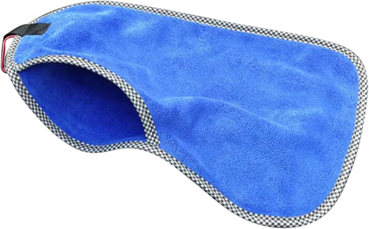 Visserij Handdoek - Sneldrogend Katoen - Buiten Activiteiten - Met Karabijnhaak - 32 x 19 cm - Blauw
