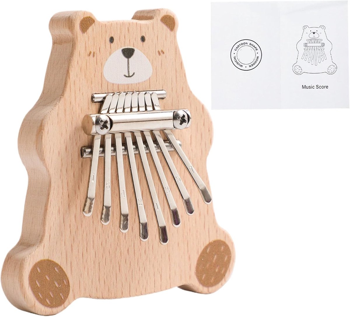 Vingerpiano Speelgoed - Draagbaar Instrument - Muziek Leren - 8 Toetsen - 116 x 106 cm