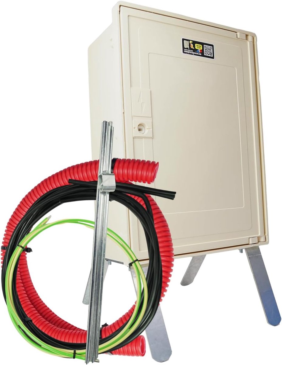 Bouwplaats meterkast - Stroomkast tijdelijk - Bouwplaats aansluiting - Verstelbare automaat - 49x35x20 cm