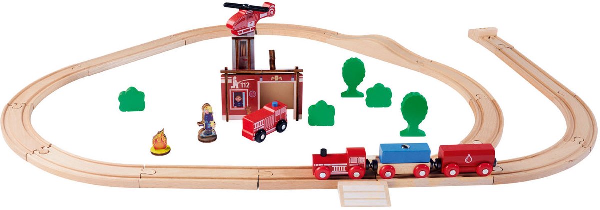 Eichhorn Houten trein Ovaal 100006205