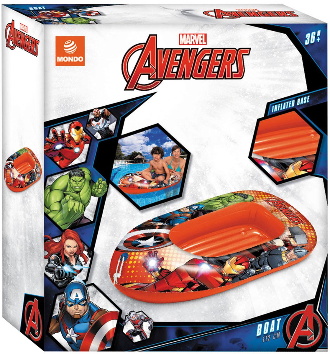 Mondo opblaasboot Avengers 112 cm - Marvel speelgoed boot waterpret.