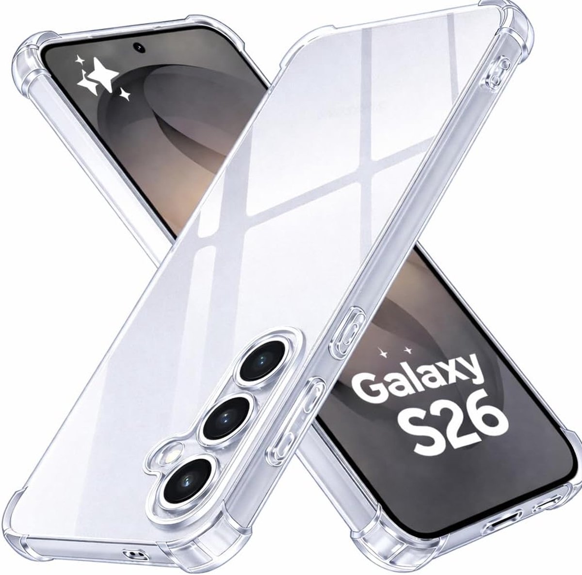 Siliconen Backcover - Schokbestendig - Transparant - Hoesje Geschikt voor: Samsung Galaxy S26