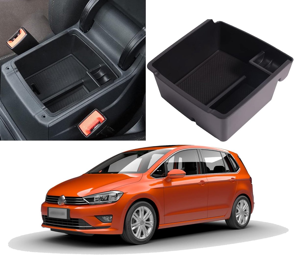 Opbergdoos Middenconsole - Auto Organizer - Auto Interieur - Stofdicht Waterafstotend - Zwart