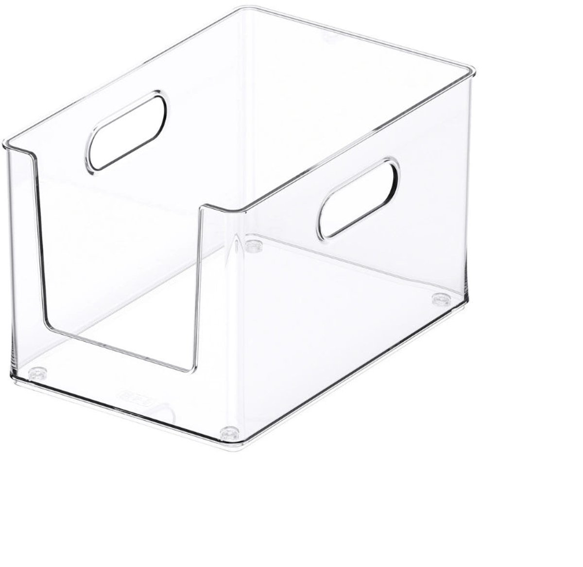 So Clever x Vacane Opbergbak Open Voorkant Small - Transparant - Stapelbaar | Anti-slip