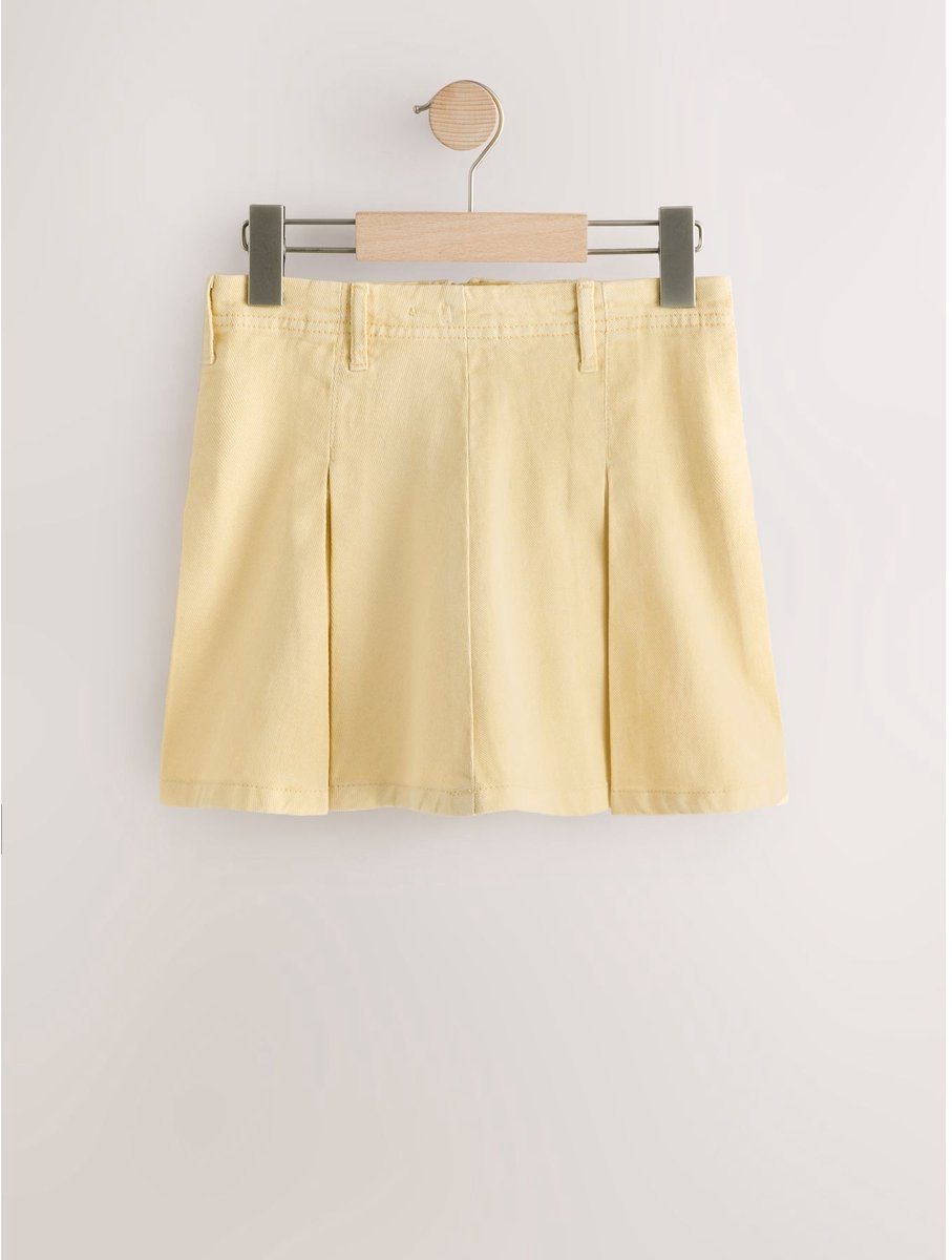 Next - Meisjes - Geplooide denimrok - Geel