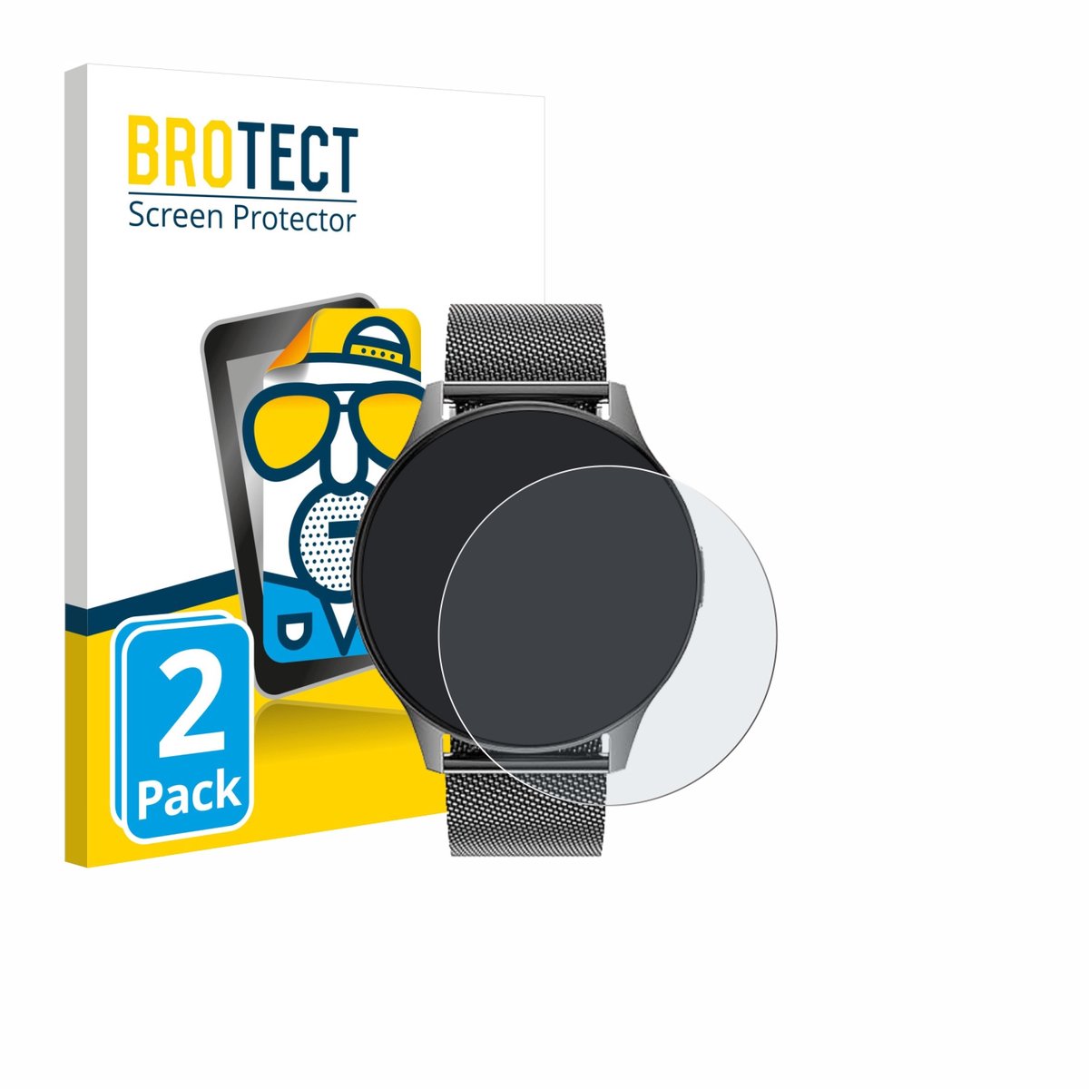 BROTECT - Screenprotector voor Dremac FV21 1.43" - Folie Beschermfolie matte 2 Stuks