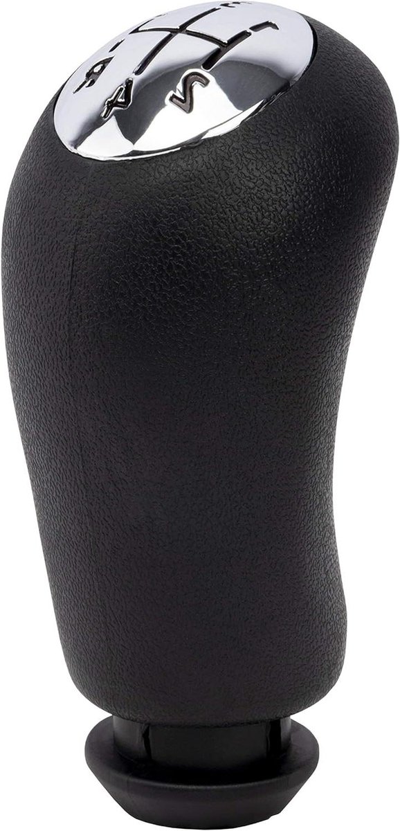 Schakelpook Renault Clio - Versnellingspookknop - Auto Interieur - Chroom en Zwart Design - 5.5 x 6 x 14 cm