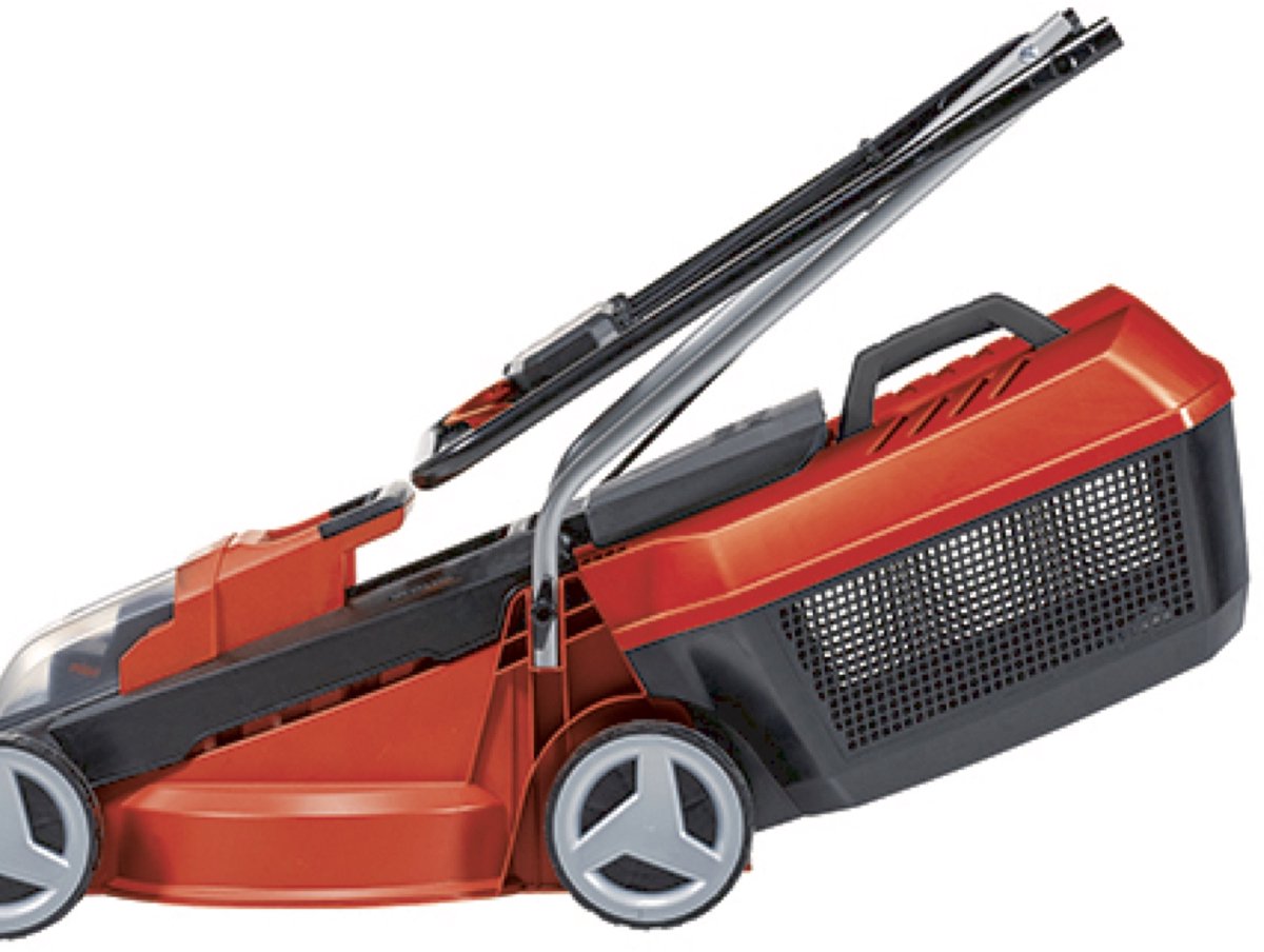 Einhell Accu Grasmaaier GE-CM 18/30 Li Kit - Power X-Change - 18 V/Li-ion - Maaibreedte: 30 cm - Aanbevolen gazonoppervlakte: tot 150 m² - 25 L opvangzak - Maaihoogte: 30-70 mm - Incl. 3.0 Ah Accu en lader – foto 2