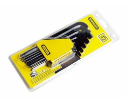 Stanley - Inbussleutel Set - 12-Delig - Met Kogelkop - Calibrated