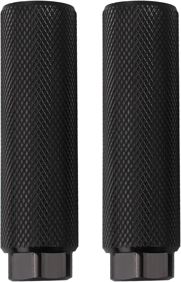 Fiets Voetsteunen - Fietspennen - Extra Grip - Gekartelde Antislip - 3/8 9mm Assen - Zwart