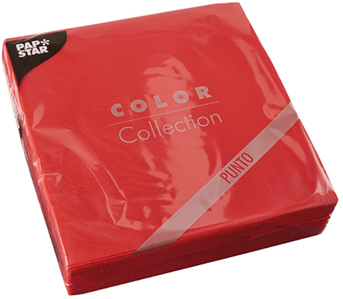 18x 30 Servetten 2-laags PUNTO 1/4 vouw 38 cm x 38 cm rood micro reliëf