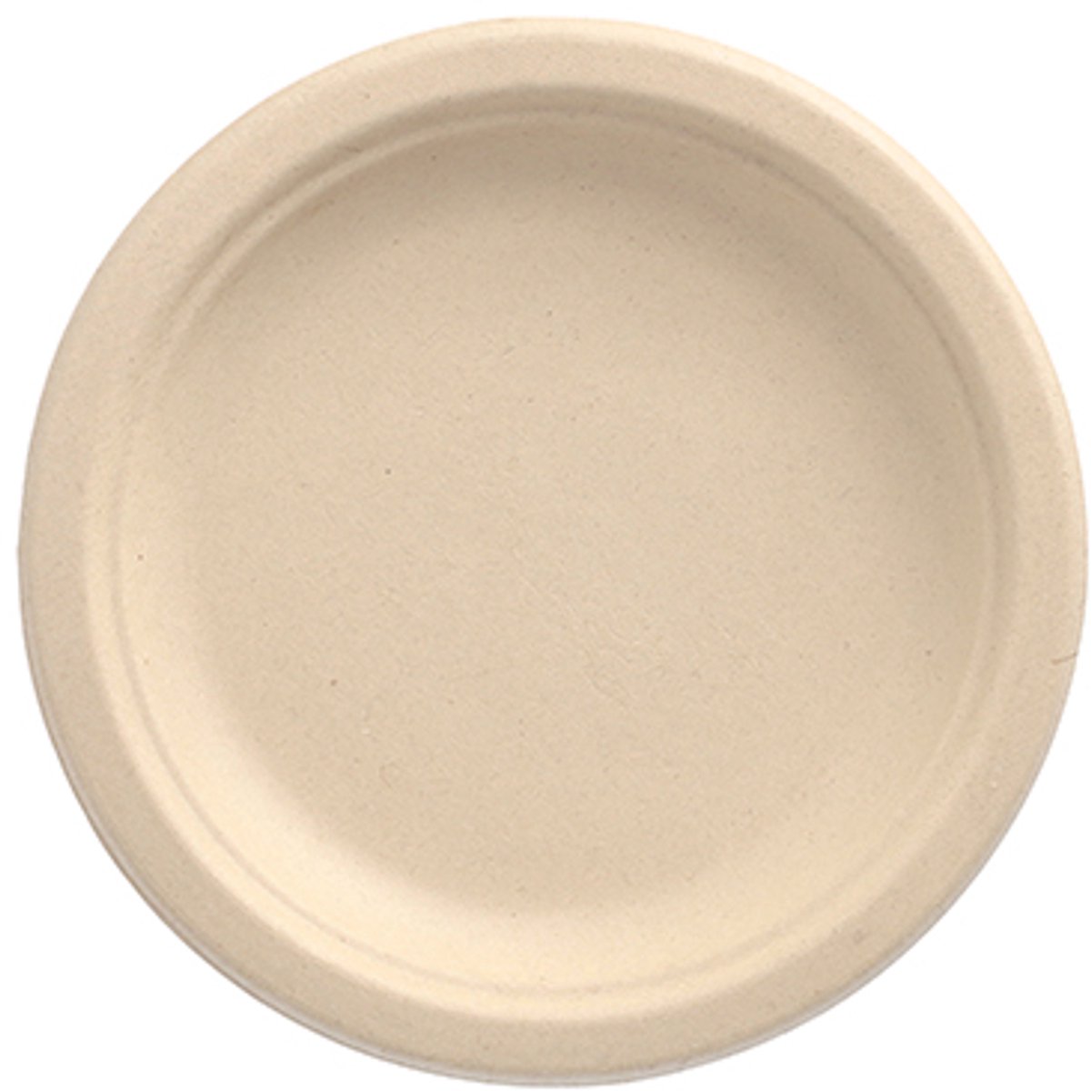 10x 50 Borden van suikerriet pure 1-vaks Ø 15 cm · 2 cm natuur