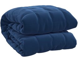 Verzwaringsdeken - Therapeutisch deken - Ontspannen slapen - Uniforme gewichtsverdeling - 200x230 cm - Blauw