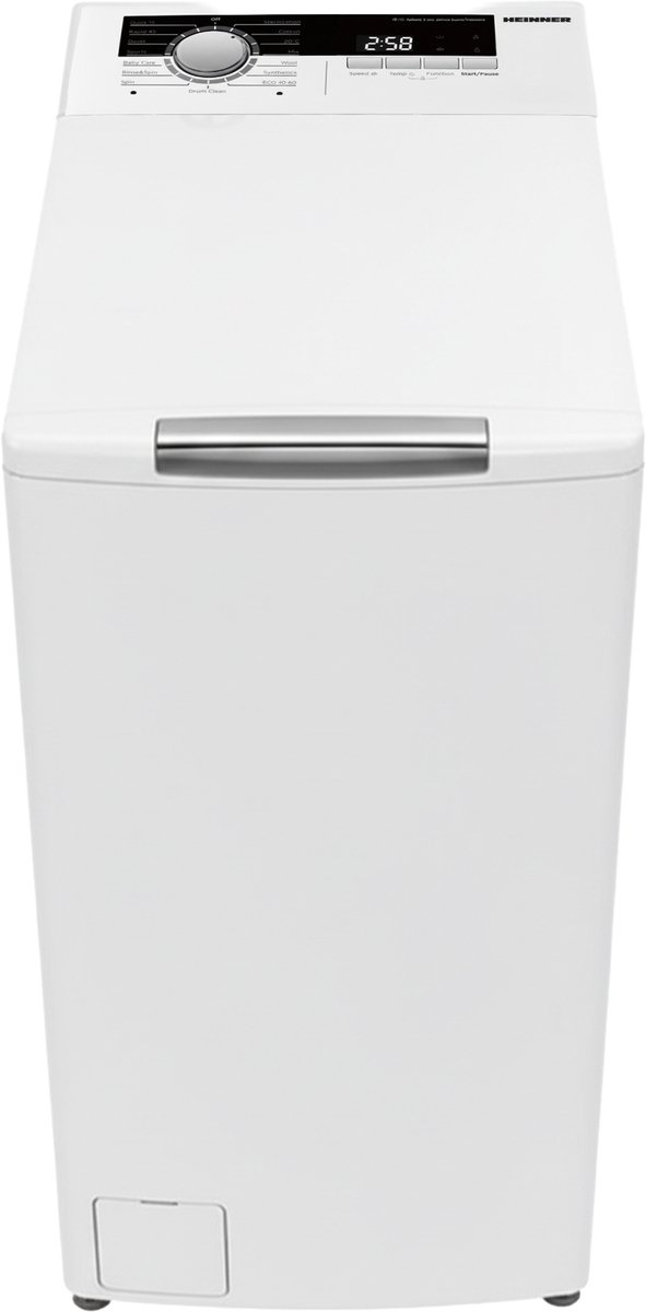Heinner HWM-TL8013IVA++ Bovenlader Wasmachine 8 kg – 1300 tpm – Inverter Motor – Energieklasse A – 15 Programma’s met 15-minuten Snelprogramma – Tromm