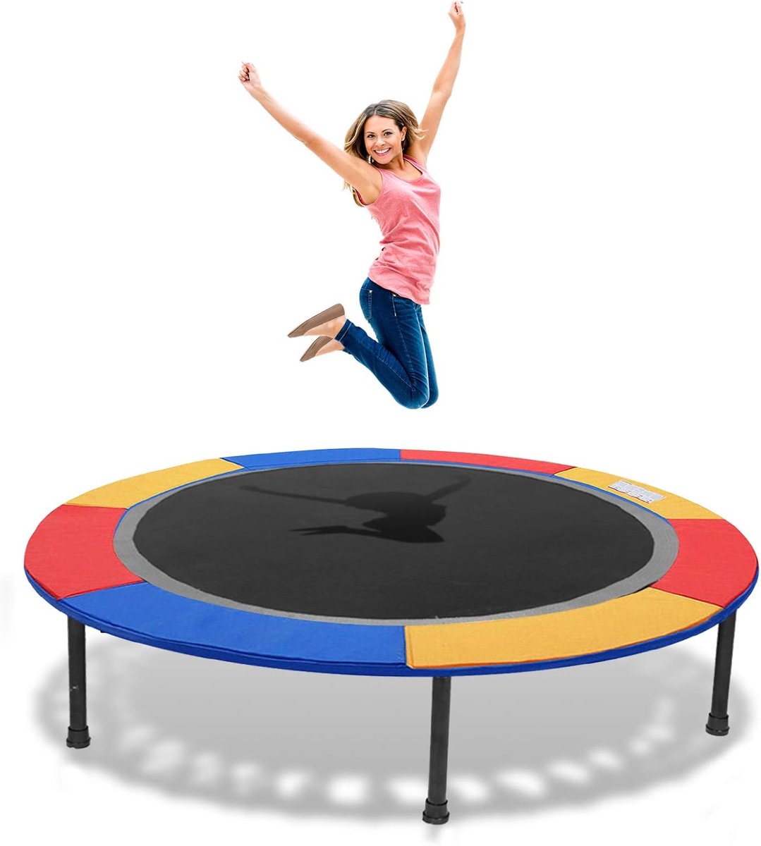 Trampoline Randafdekking - Veerafdekking Randbescherming - Veilig Trampoline Springen - 15mm Dikke Vulling - Ø 305 cm - Kleurrijk